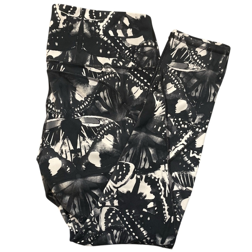 Butterfly Print Black and White Workout xxl Leggings 2XL very soft 2X women’s